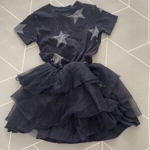 Nununu Black Layered Dress